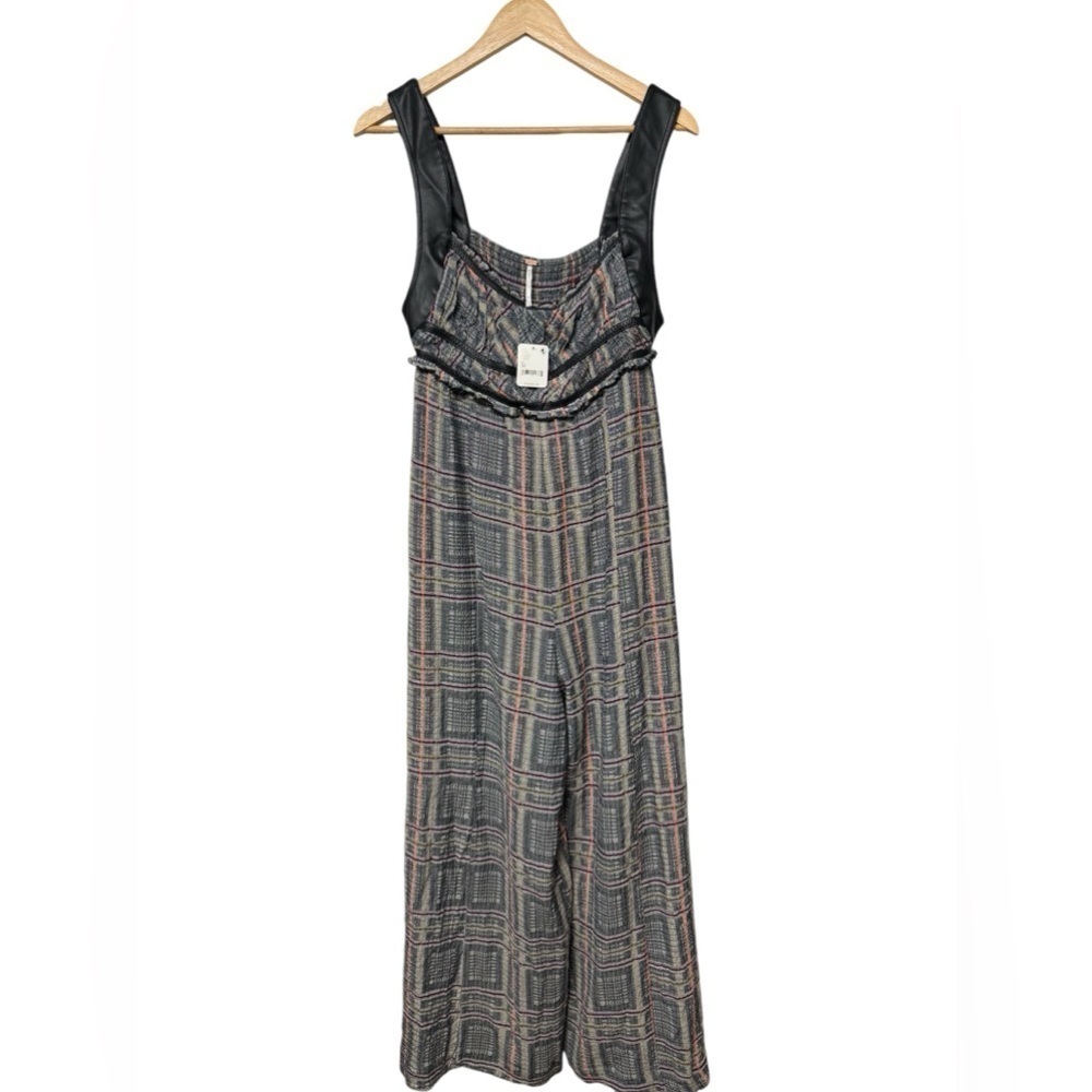 Nwt Free People Marley Plaid One-Piece Jumpsuit - Picture 6 of 13
